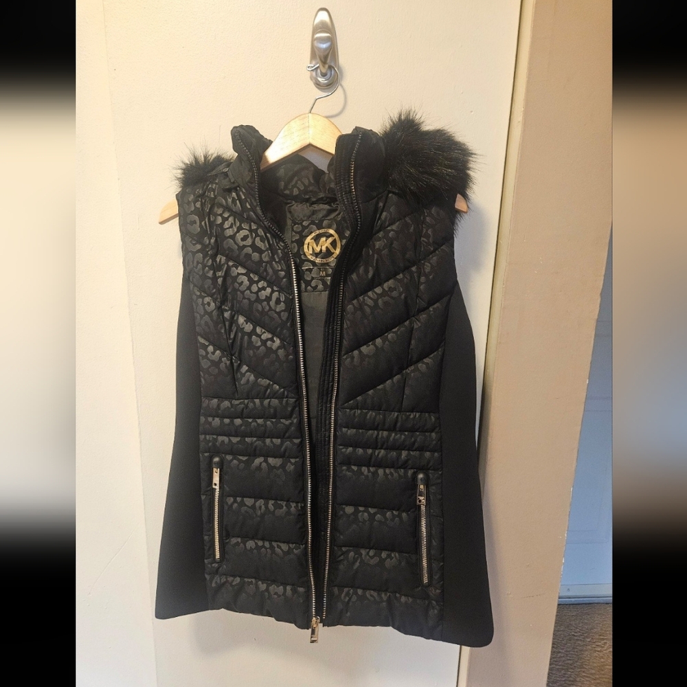 Michael Kors Black Quilted Women's Vest